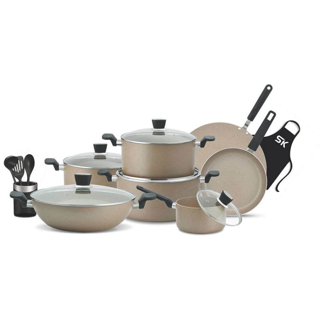 SK 18 Pieces Marble Coating Supreme Gift Pack Set - Stone Series