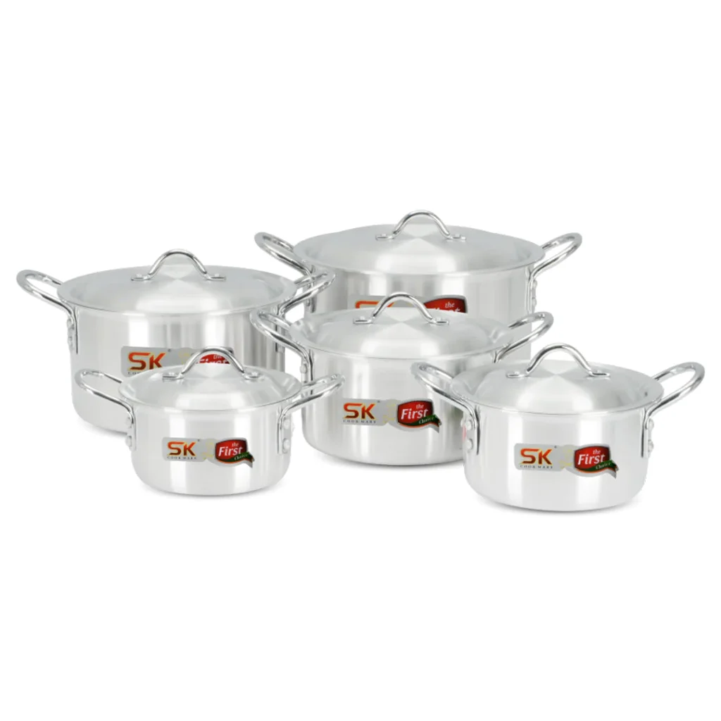 SK 10 Pieces Aluminum Baby Casserole Set - 17 to 26 cm