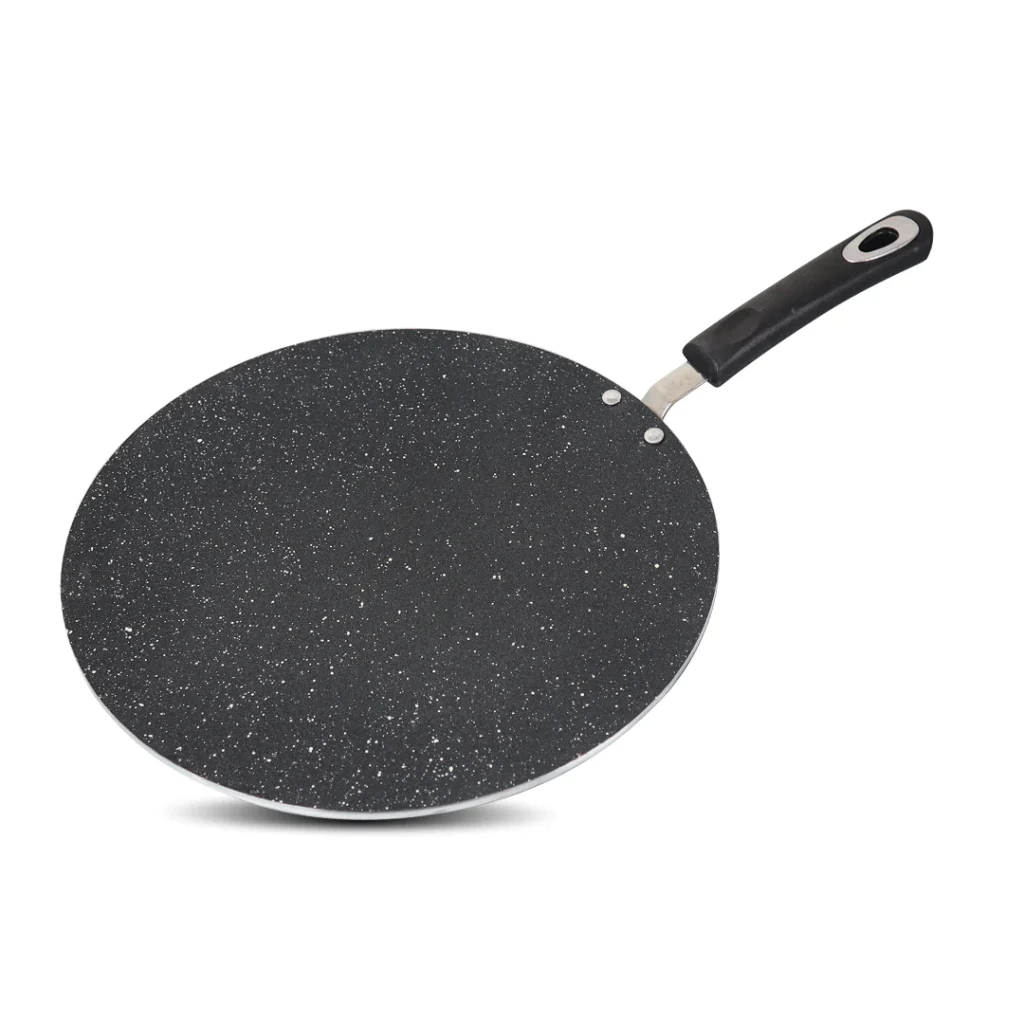 SK Marble Coated Classic 6G Tawa/Griddle/Paratha Pan (30cm) - Black