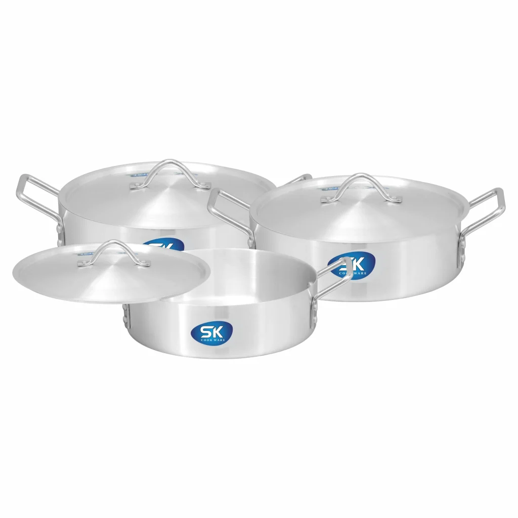 SK 6 Pieces Aluminum Fish Pot Set 8/10