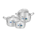 SK 6 Pieces Aluminum Stock Pot Set 8/10