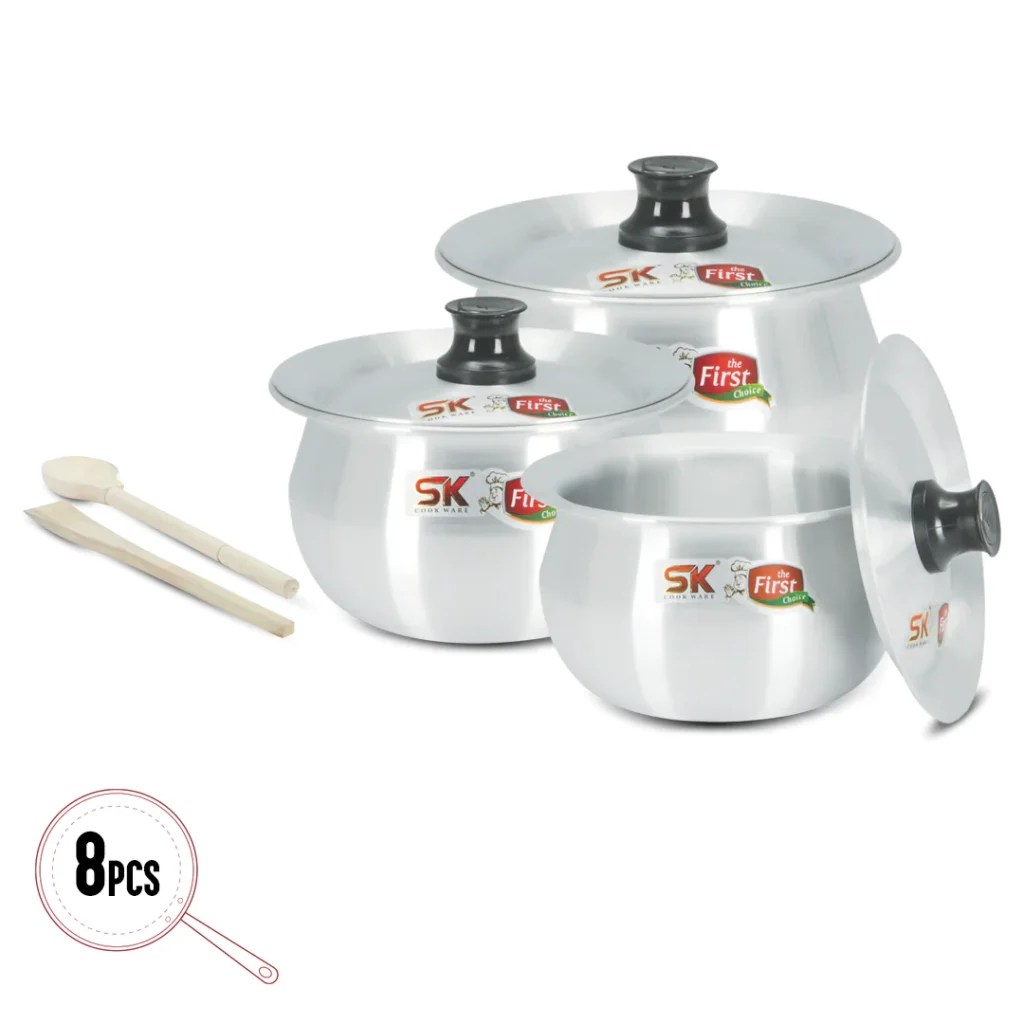 SK 8 Pieces Aluminum Sipri (Casserole) Spring Set 21-25
