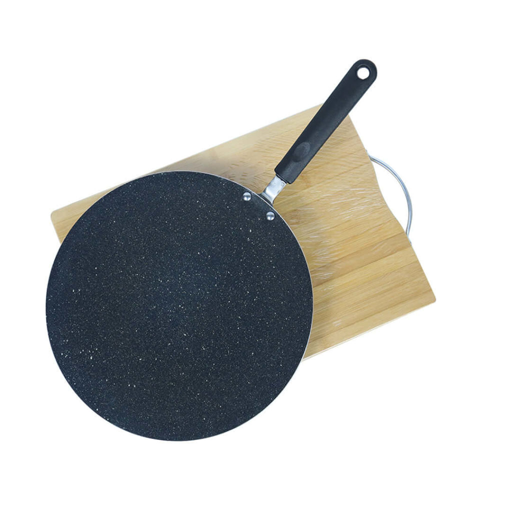 SK Marble Coated Tawa/Griddle/Paratha Pan - Black